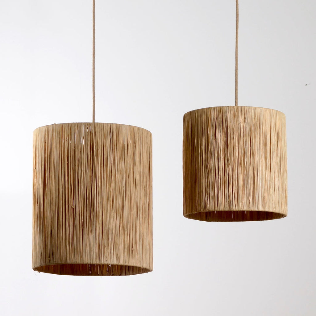 Suspension en raphia