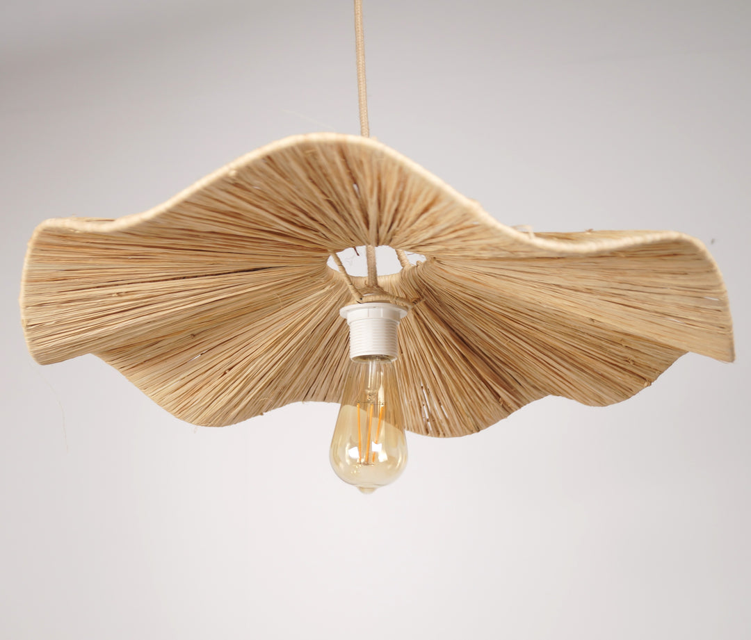 Suspension en raphia - Vaguelette