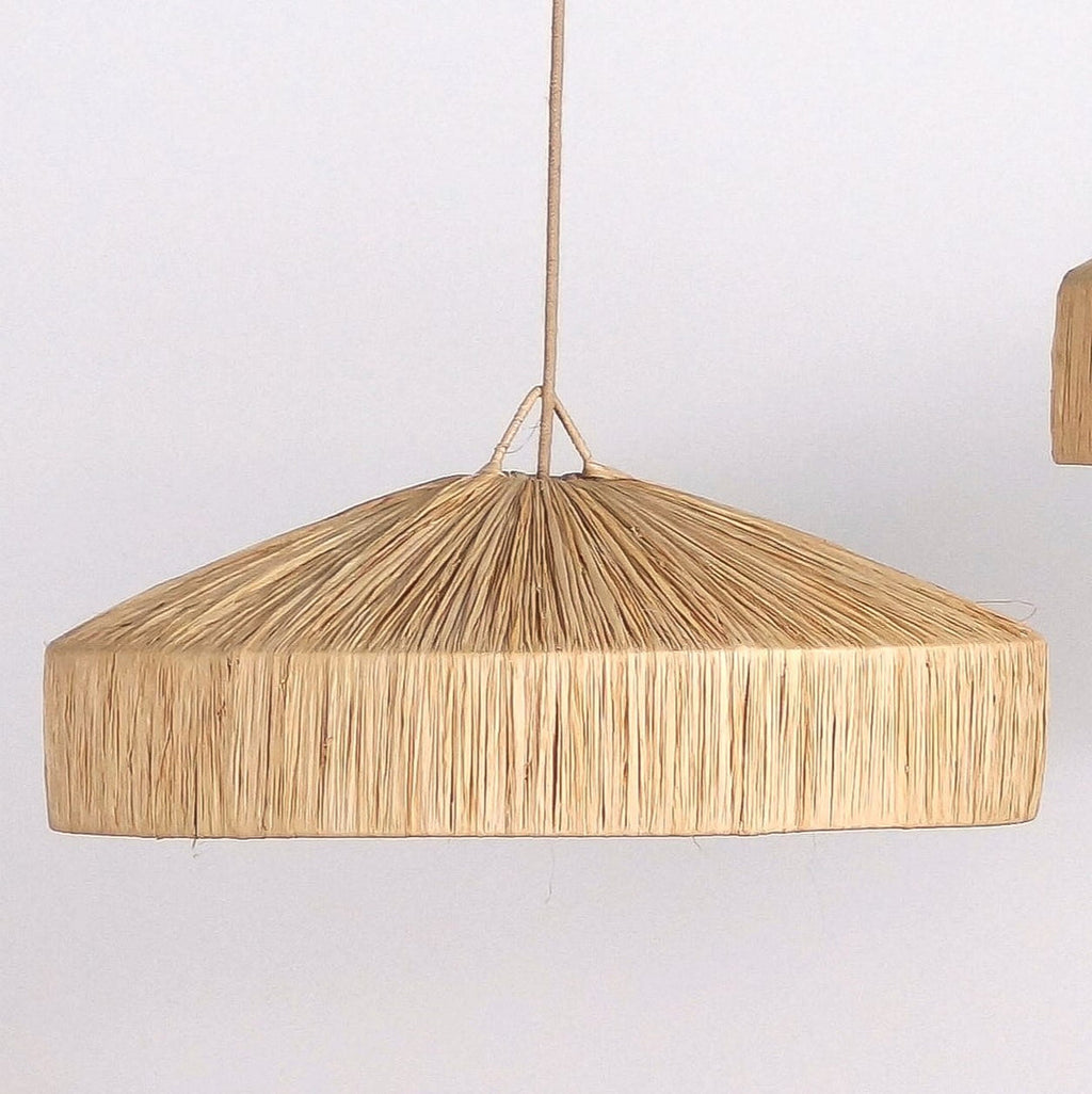 Suspension en raphia - Parasol
