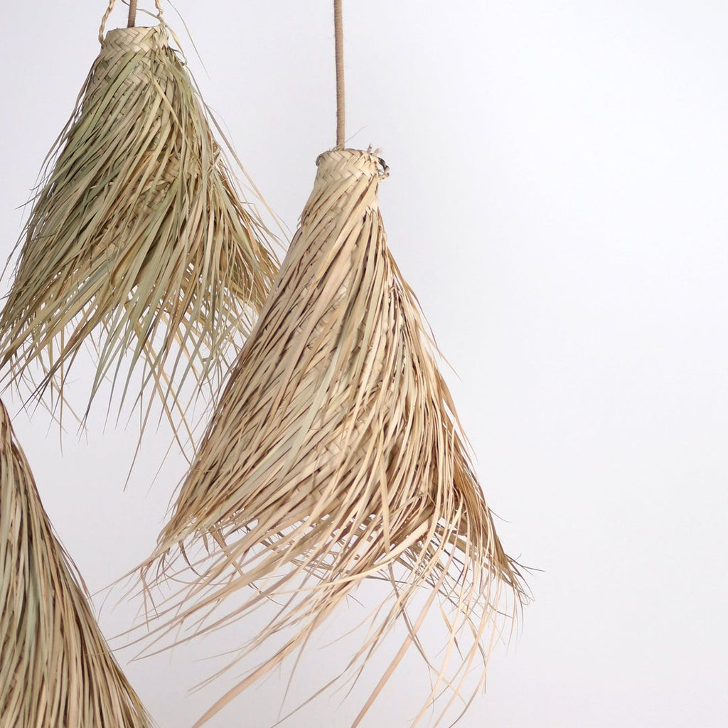 Suspension bohème paille