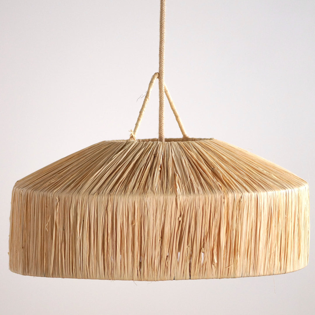 Suspension en raphia - Parasol