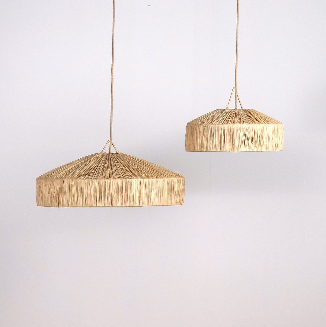 Suspension en raphia - Parasol