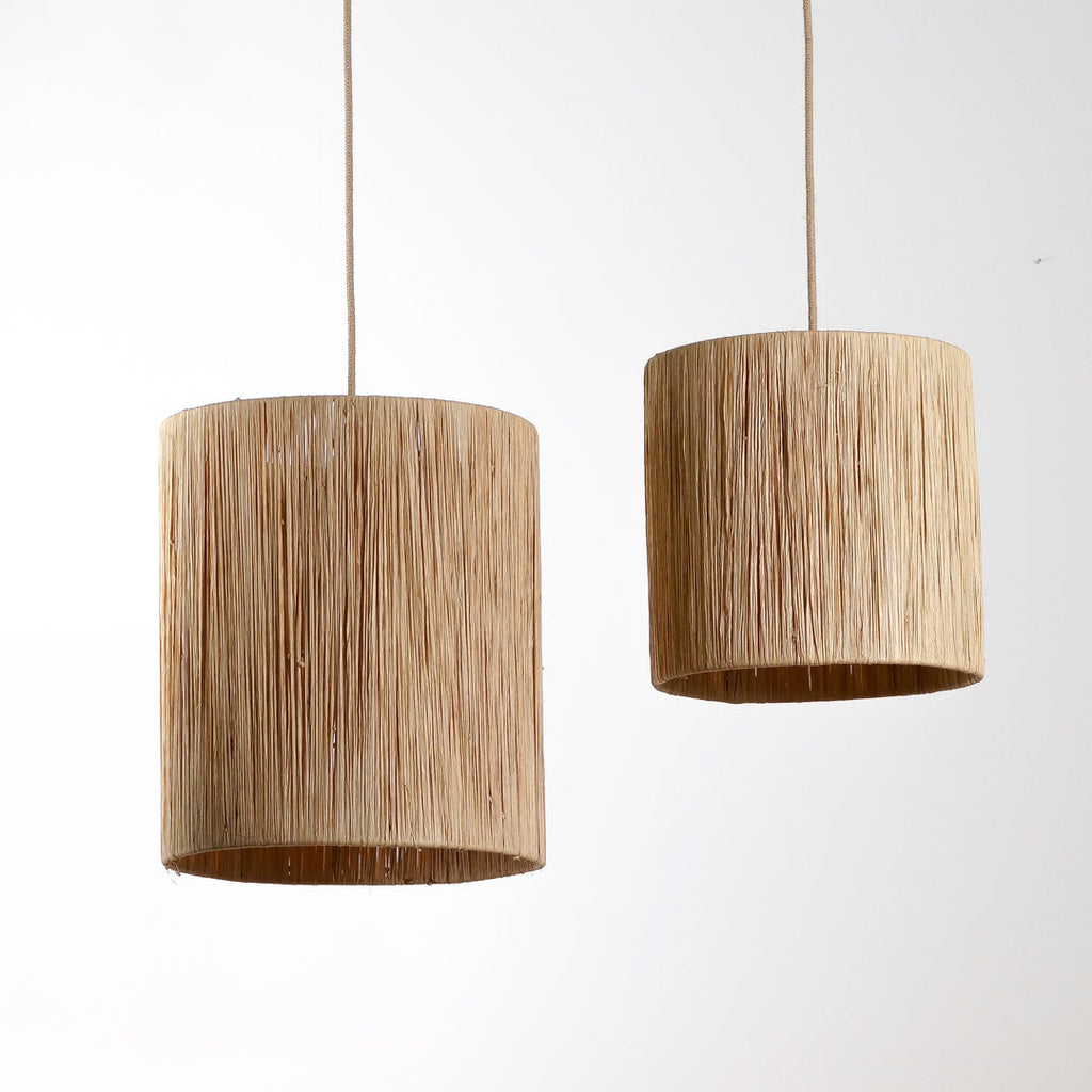 Suspension en raphia